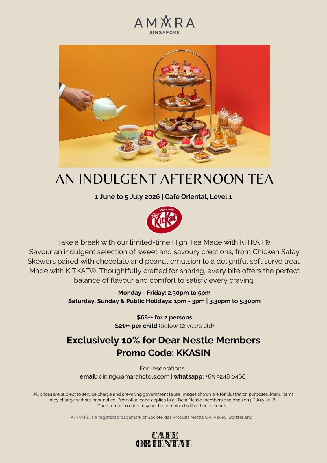 Amara Singapore x KITKAT®: Sweet Treats, High Tea and Family Staycations This June School Holidays 